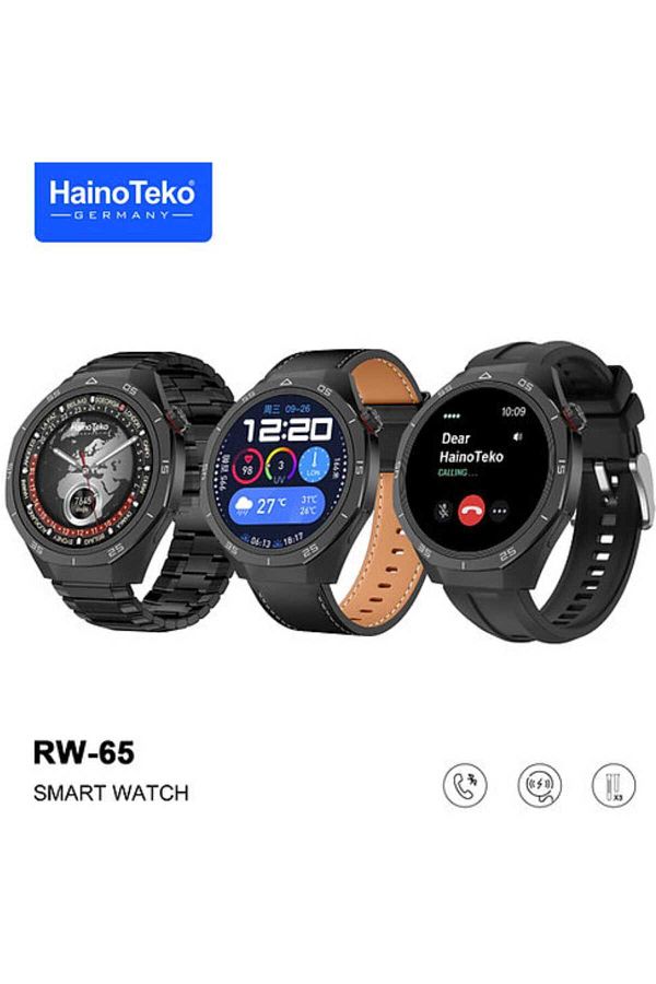 haino teko germany-GT5 Pro Smartwatch with Round AMOLED Display, 3 Pairs of Straps, and Wireless Charger 1