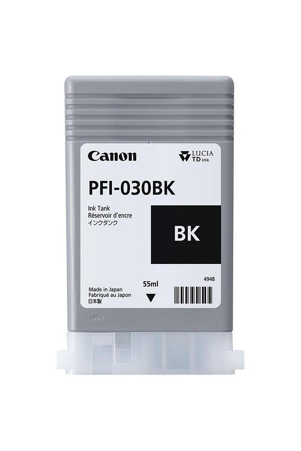 Canon-PFI-030BK ink cartridge, Black, capacity 55ml, for imagePROGRAF TA-20, image 1