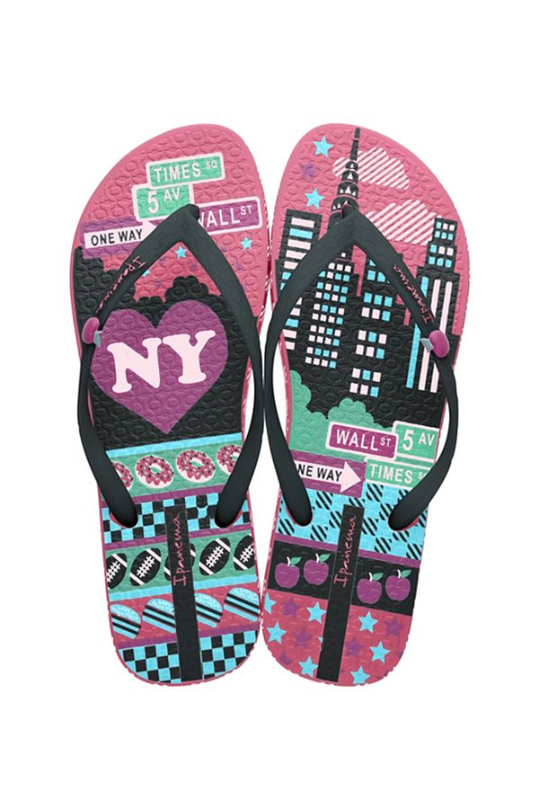 İpanema-Papuci pentru copii Unique III - Flip Flops, Roz Negru, 25/36 1