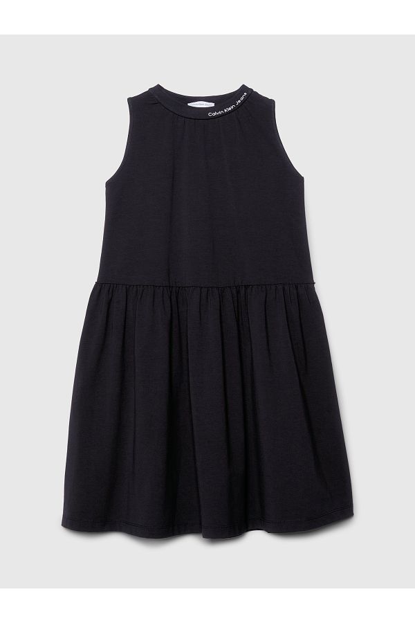 Calvin Klein-Girls Black Flare Dress 1