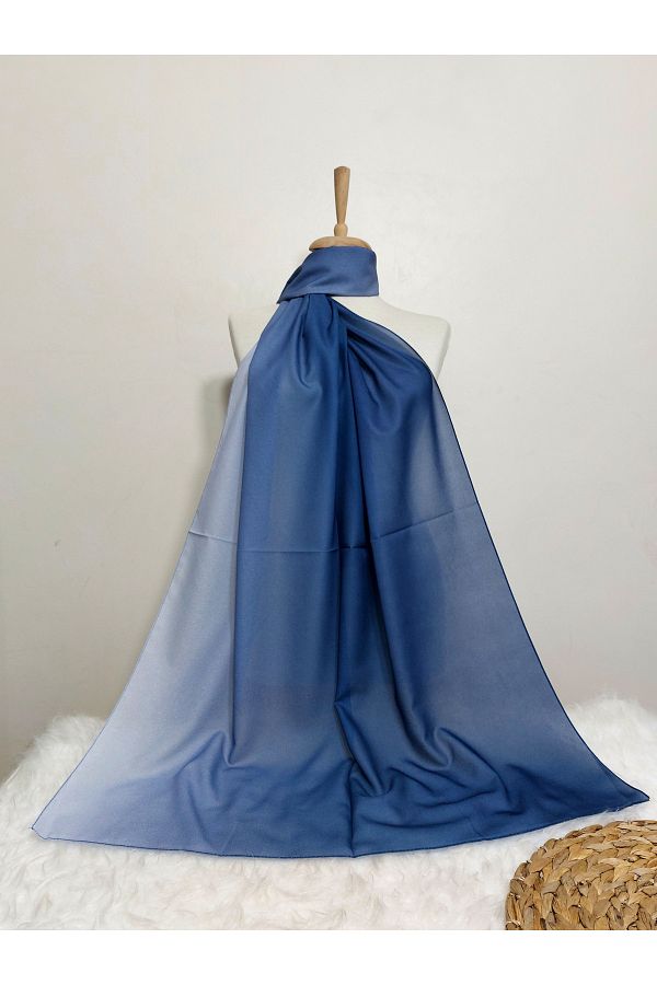 REMOMODA-Chiffon Silky Shawl Gradient Model Wrinkle Free Non Slip Supple-Soft High Quality 1