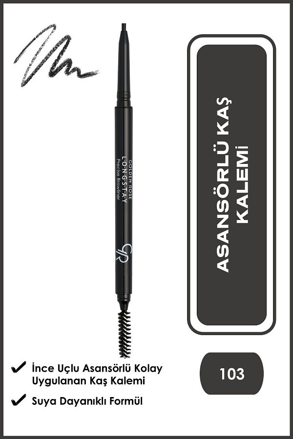 Golden Rose-Long-lasting eyebrow pencil No. 103 Ash - Lift eyebrow pencil 1