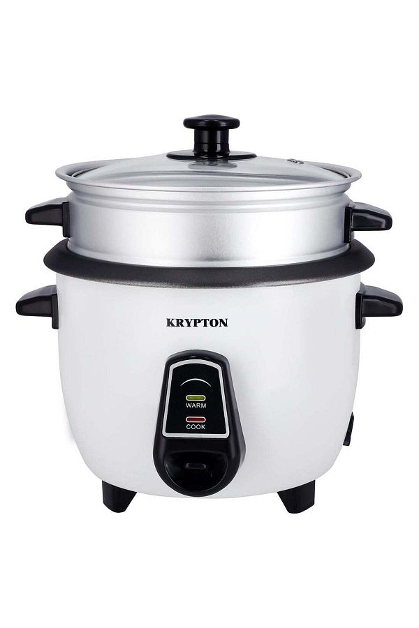 KRYPTON-Electric Rice Cooker 3 In 1 Functions, Non-stick Inner Pot Automatic Shut Off 1 L 400 W 1