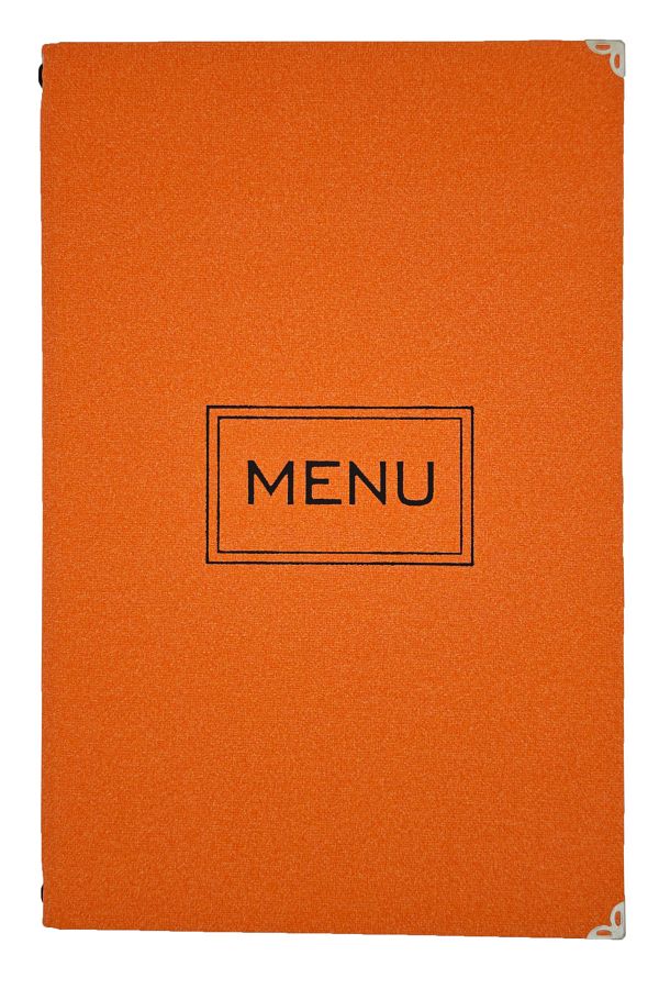 ankara menü-A4 Thermo Leather Menu Container, Embossed Printed (Elastic - Snap-On - Drawstring) 1