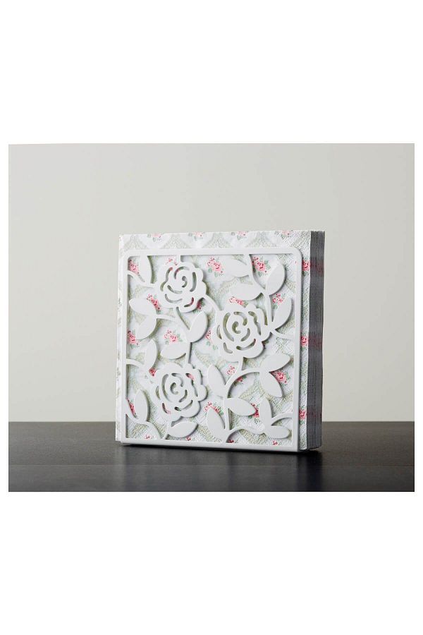 IKEA-Lıksıdıg Napkin Holder, White, 16X16 cm 1