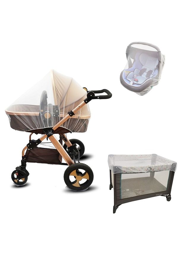 Beatitude-Stroller Fly Screen Compatible with Every Baby Stroller Mosquito Net Canopy Washable Fine Mesh Mother Kids Products 1
