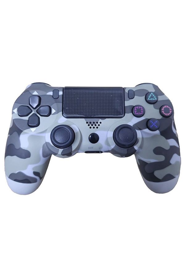 NEXTLY-Doubleshock Wireless Controller, Compatible with Ps4, Pstv and Ps Now, With Vibration, Army Grey 1