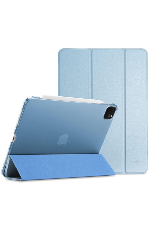 REDz Accessories-Husă cu clapă pentru Apple iPad Pro 11, Air 11, Air 4/5, protecție pentru cărți, suport de vizualizare, albastră 1
