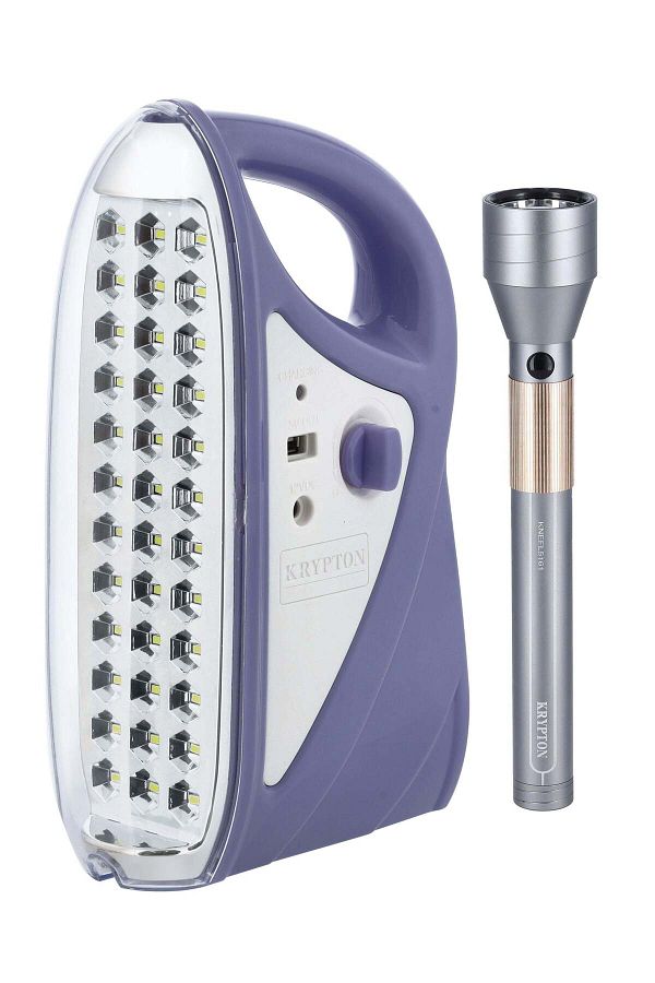 KRYPTON-2-in-1 Led Lantern & Flashlight – 4000mah Battery, Usb Output, 2.5–200hr Runtime 1