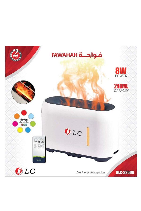 DLC-Air freshener and diffuser with steam in a fiery shape 1