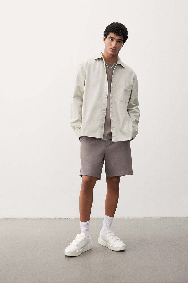 H&M-Regular Fit Twill overshirt 1