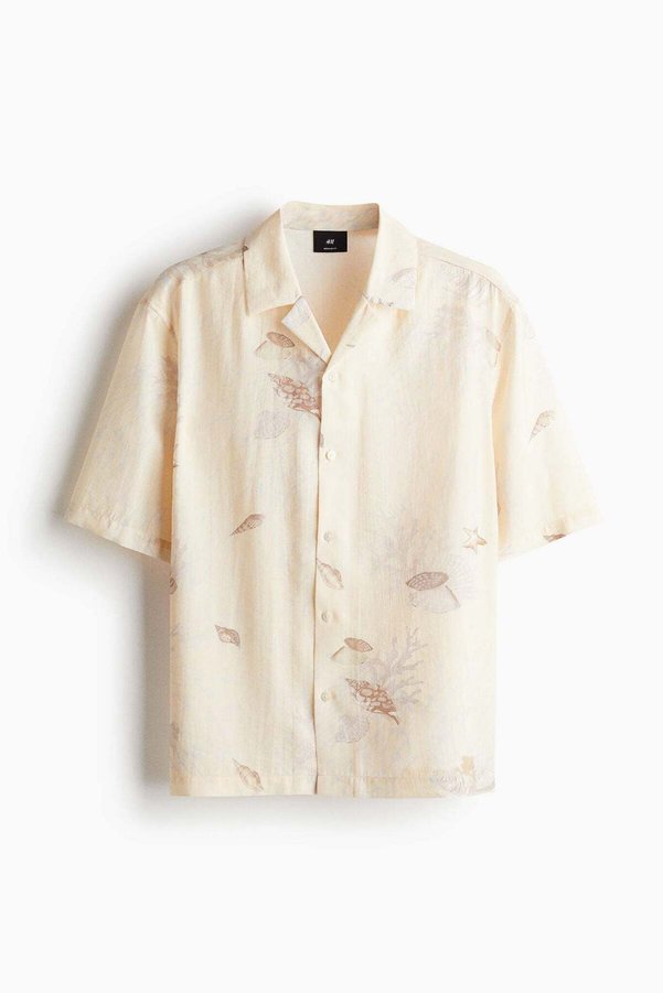 H&M Regular Fit Lyocell-blend resort shirt