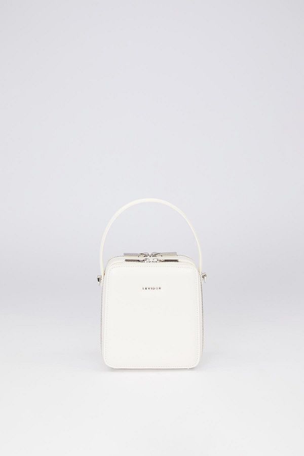 Levidor-Beige Rectangular Model Shoulder Bag 1