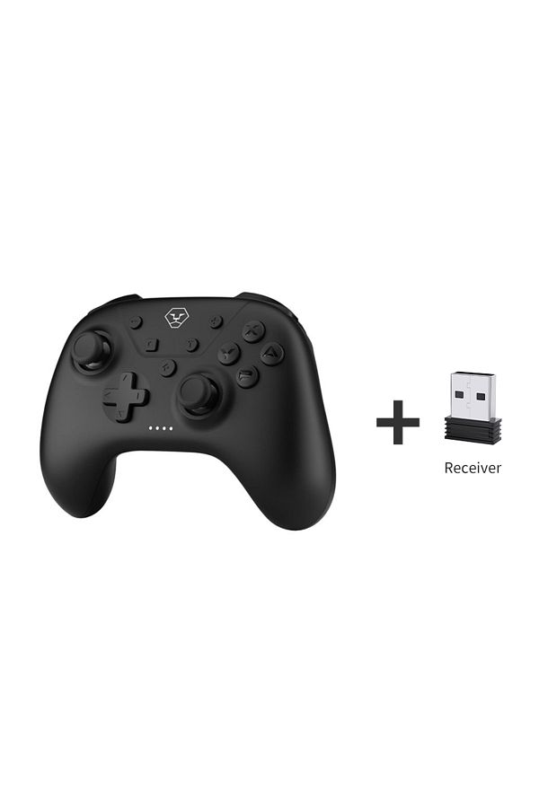 Choice-وحدة تحكم لاسلكية Aolion باللون الأسود مع جهاز استقبال لجهاز Nintendo Switch Controller Pro Gamepad Turbo Func 1