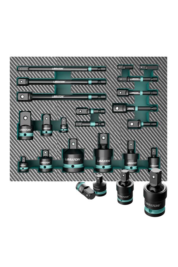 Choice-20 pcs set LIBRATON 1/4" 3/8" 1/2" Impact Socket Adapters and Reducer, Includes Reducers, Universal 1