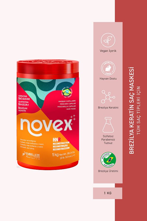 NOVEX-Brazilian Keratin 1kg - Hair Mask for Dry and Damaged Hair 1