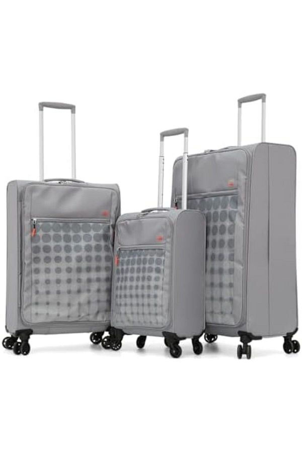 VERAGE-Double Spinner Luggage with Number Lock for All Tastes (3 Pieces Set, Light Charcoal) 1