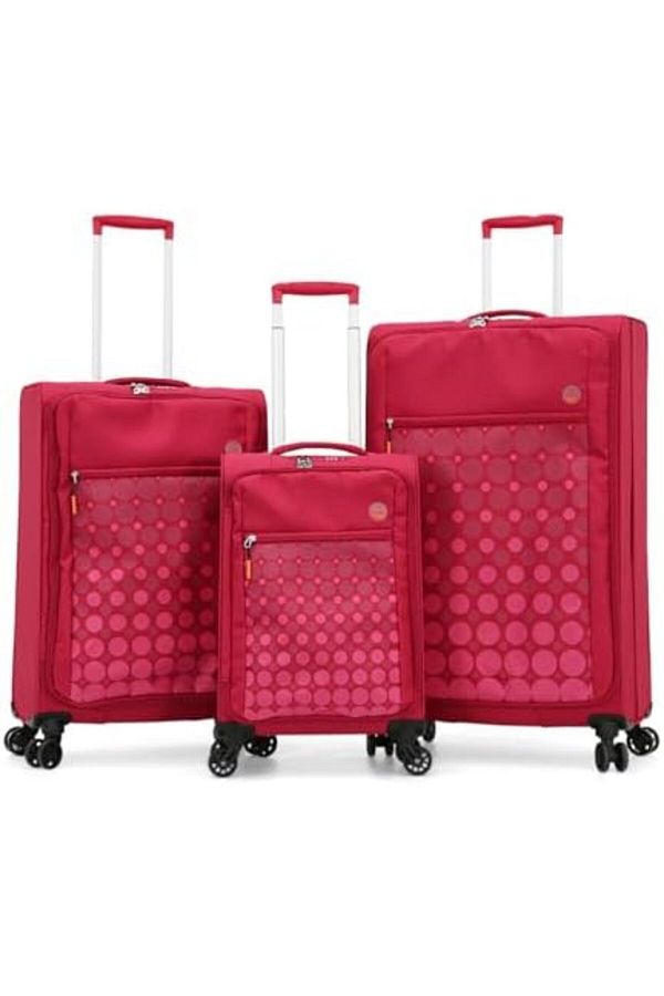 VERAGE-Double Spinner Luggage with Number Lock for All Tastes (3 Pieces, Red) 1
