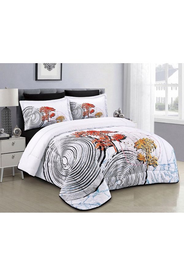 HOURS-Horse Comforter Set, Soft and Durable Fabric, Modern and Distinctive Pattern, Single Size, 4 Pieces, Classic Miriam-22 1