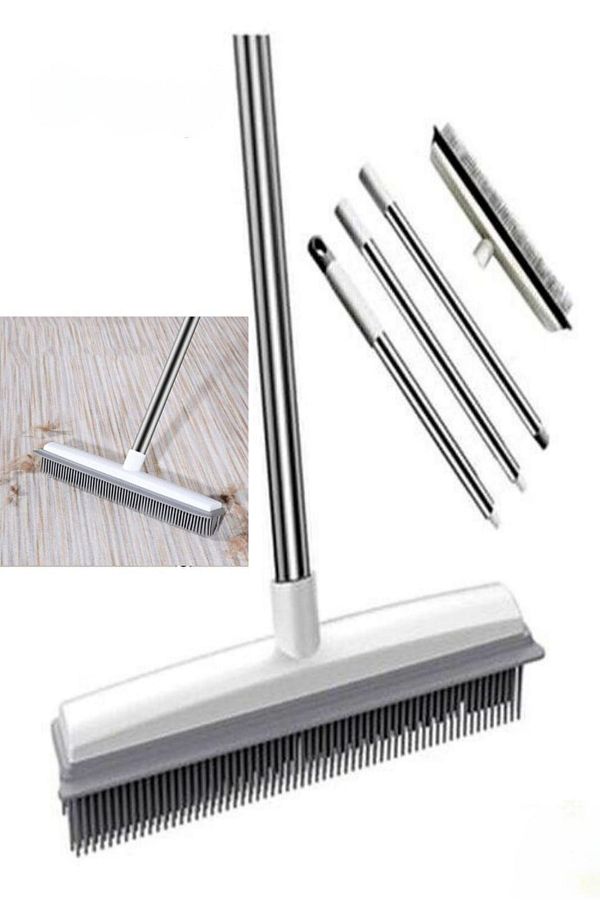 Manosta-Rubber Squeegee Brush. Mop Mop - Extendable Cleaning Brush with Telescopic Handle 1