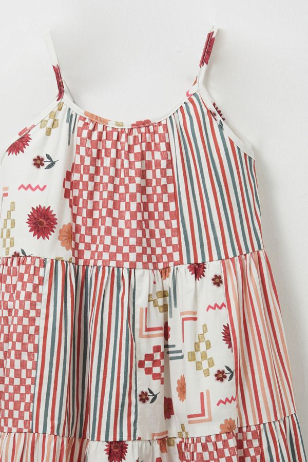 Marvy-Fiona Patch Patterned Strappy Midi Ebise 1