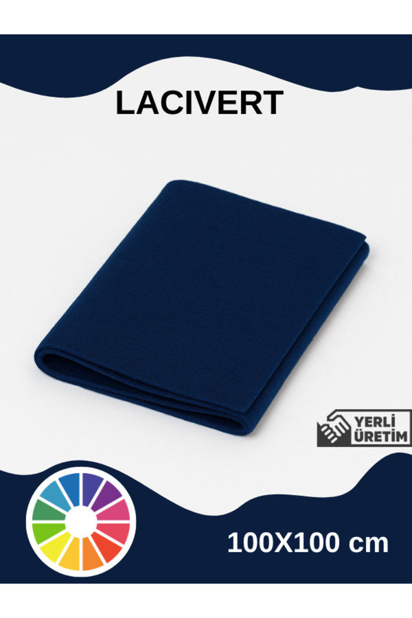 Felyra Metrelik İnce Keçe Kumaş 1 mm – Renkli Aktivite & El İşi Keçesi (100×100 cm)