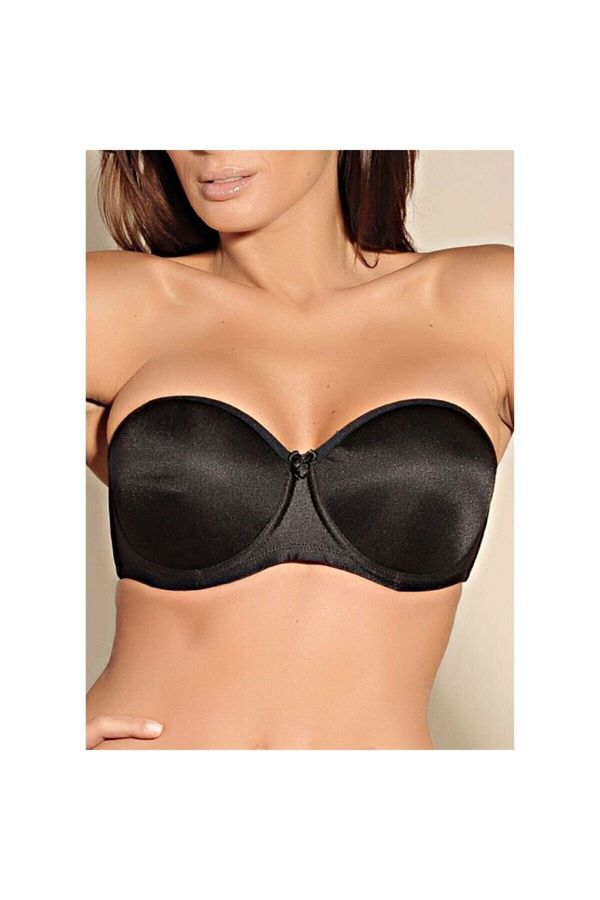 Magic Form-4063 Sutien fără bretele cu susținere cu burete subțire cu coaste - negru 1