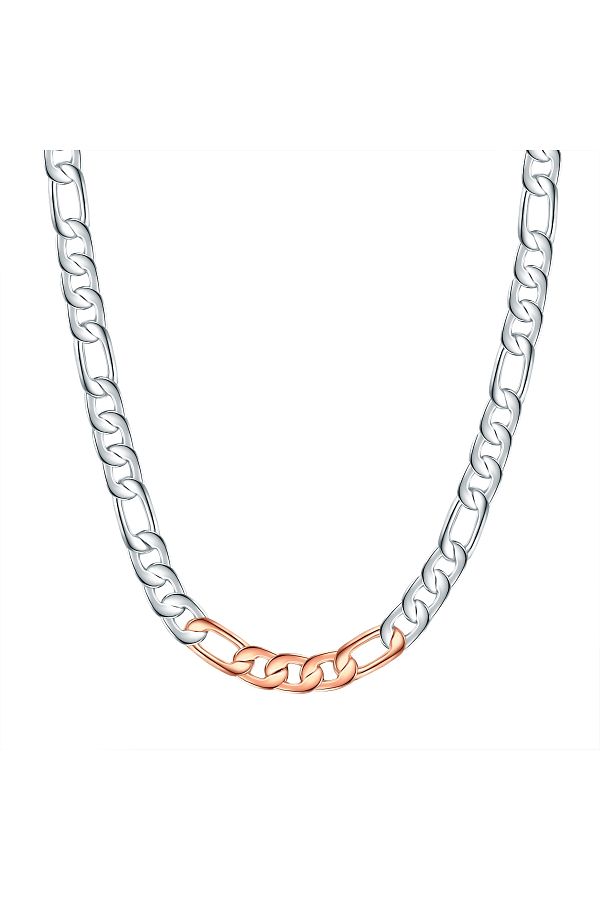 Lulu & Jane-Modeschmuckhalskette Kette bi-Color 1
