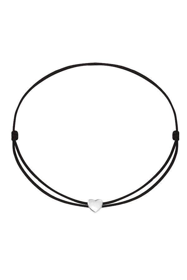 Rafaela Donata-Textilarmband Armband Sterling Silber Textil (SCHWARZ) 1