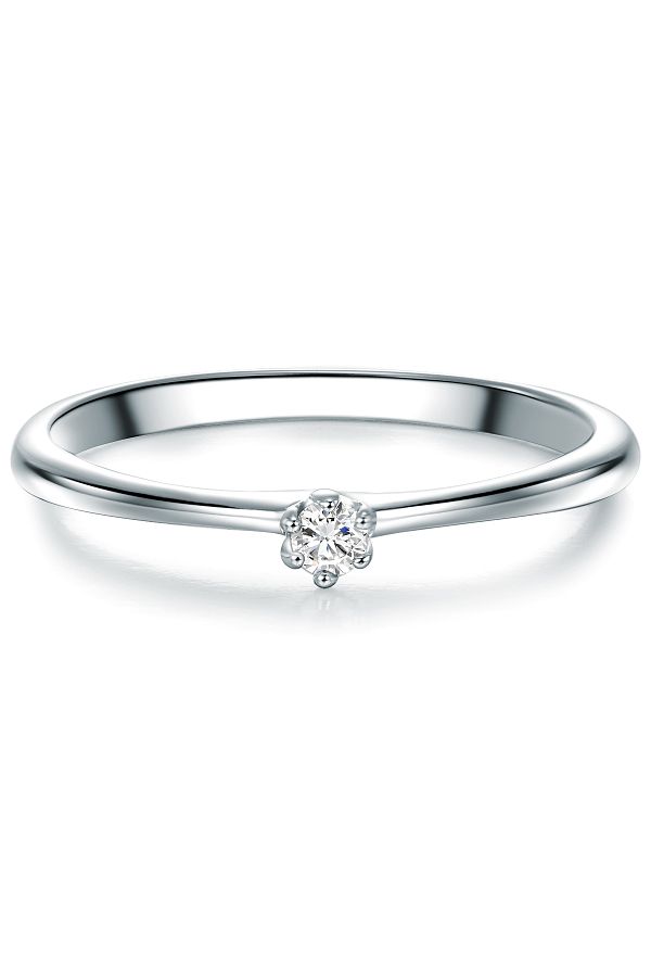 Trilani-Silberring Ring Sterling Silber Zirkonia Weiß 1