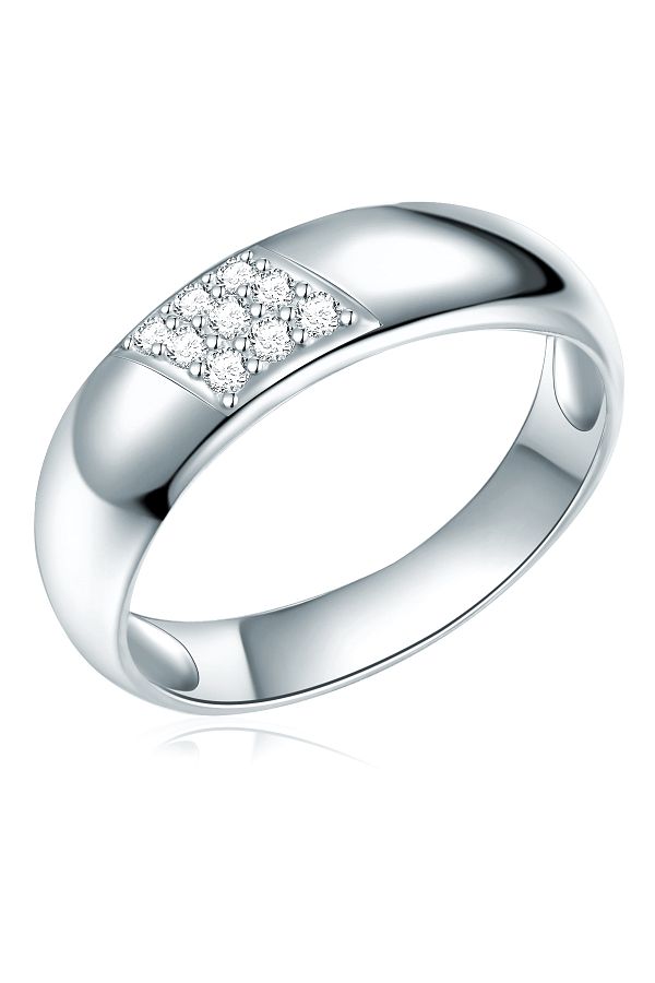Rafaela Donata-Silberring Ring Sterling Silber Zirkonia Weiß 1