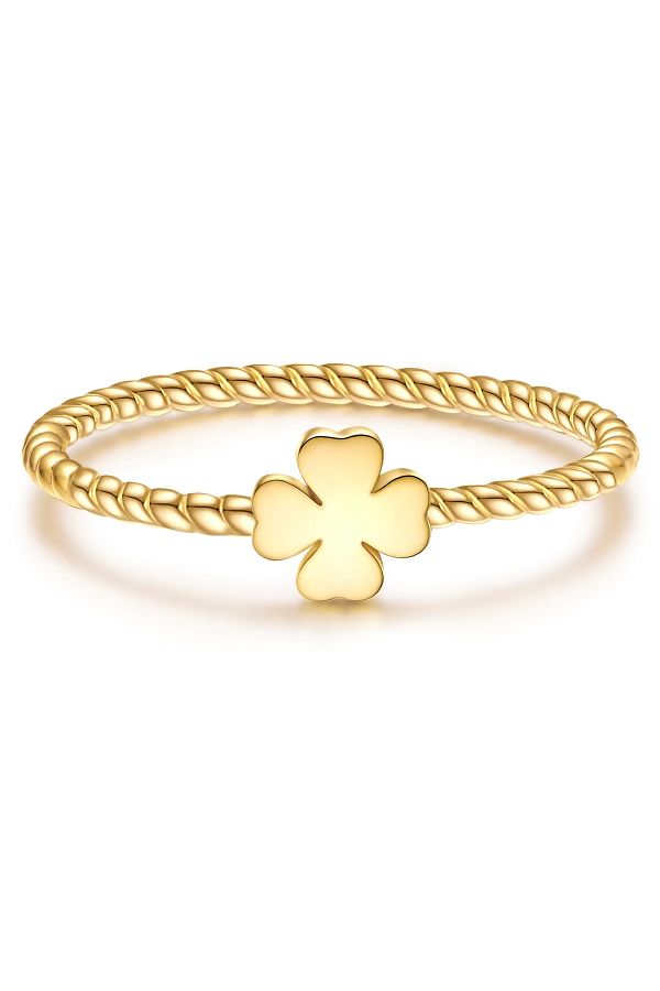 Glanzstücke München-Silberring Ring Sterling Silber Gelbgold 1