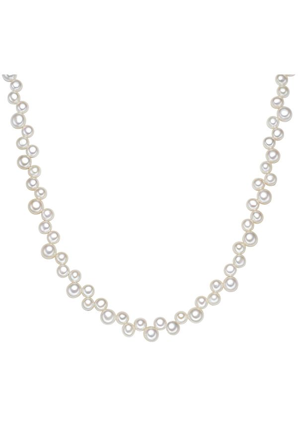 Valero Pearls-Perlenhalskette Kette Sterling Silber Süßwasser-zuchtperle Weiß 1