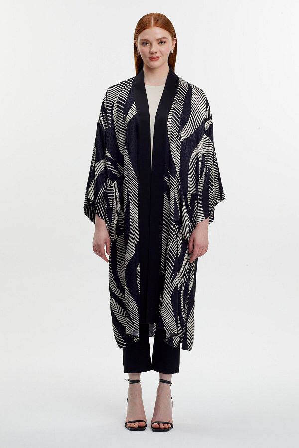Zühre-Patterned Loose Inner Outer Double Set Tk-1283 1