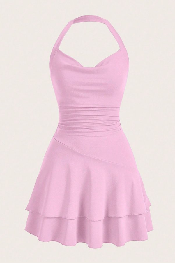 Edela Neck Strap Mini Dress 5022