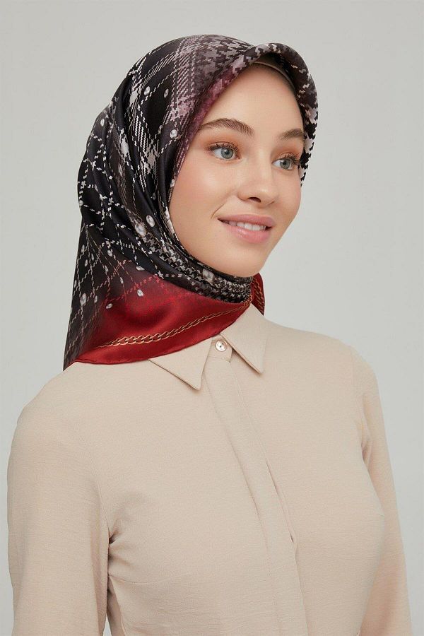 Armine-Nostalgia Sura Silk 8612-85 Red Mixed Pattern 1