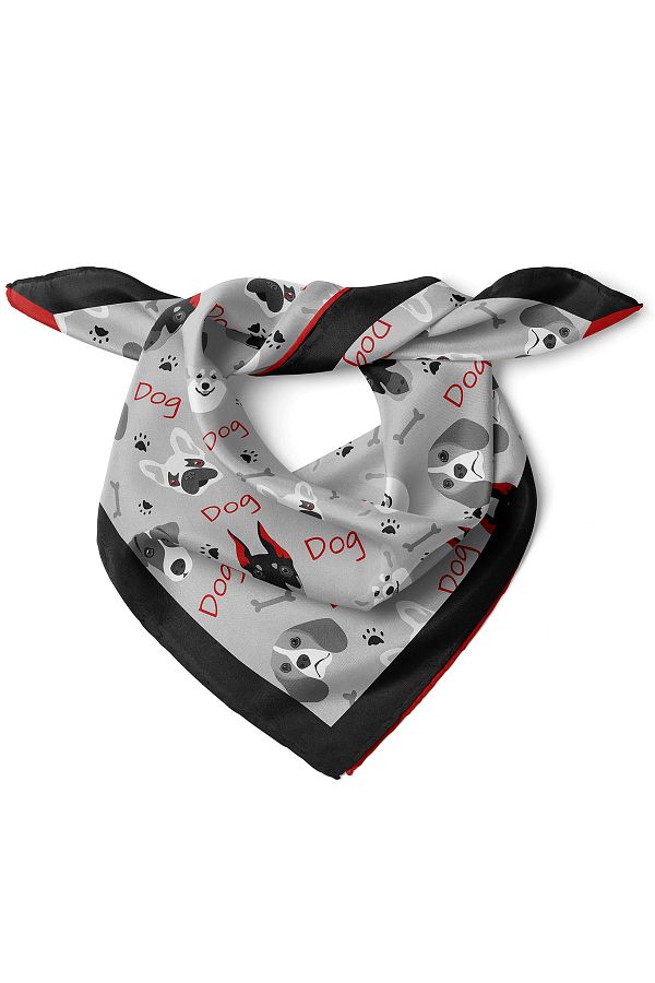 nehir eşarp-Stylish Bandana with Dog Pattern 1
