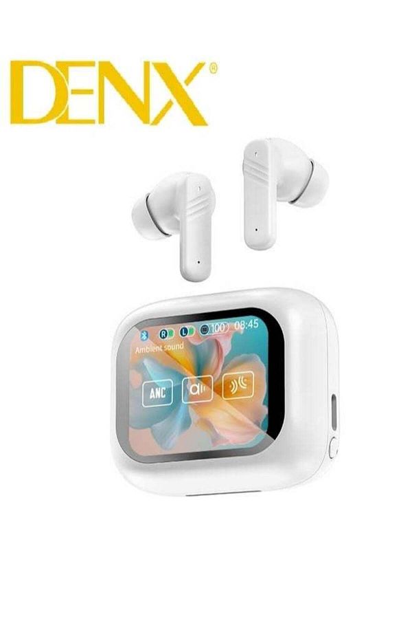 Denx-سماعة بلوتوث ذكية مع شاشة تعمل باللمس ANC/ENC مع بطارية 320 مللي أمبير مقاومة للماء لاسلكية بتقنية البلوتوث 1