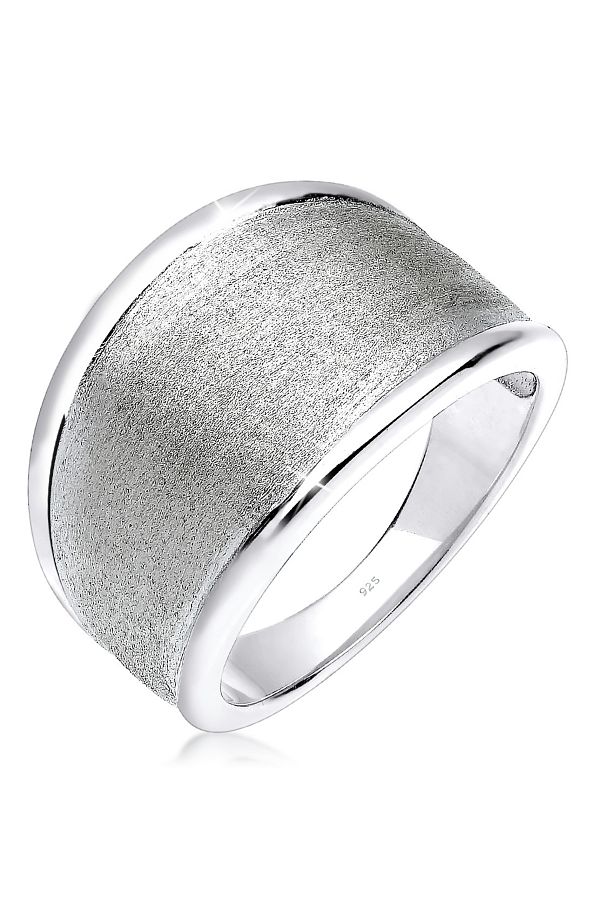 ELLI-Inel de damă Basic Matt Statement Trend din argint 925 1