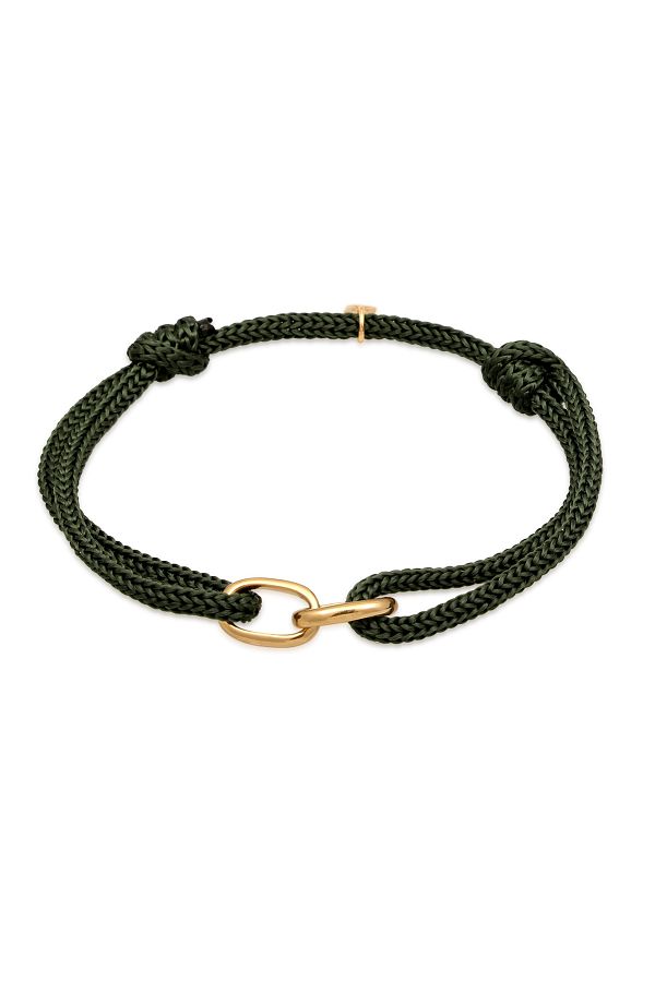 KUZZOI-Ovales Herrenarmband aus 925er-Sterlingsilber mit Nylonbindung 1