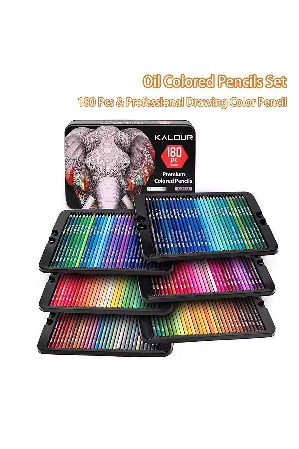 Choice-180 Colors Kalour Oil Colored Pencils Set Professional Drawing Color Pencil 1