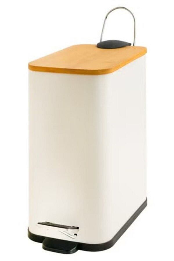 Ba&Sh-Basra 5L Trash Can with Wooden Lid 1