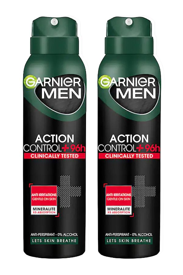 Garnier-Men Action Control 96h Deodorant Spray 150 ml X2pcs 1