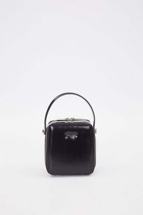 Levidor-Black Rectangular Model Shoulder Bag 1