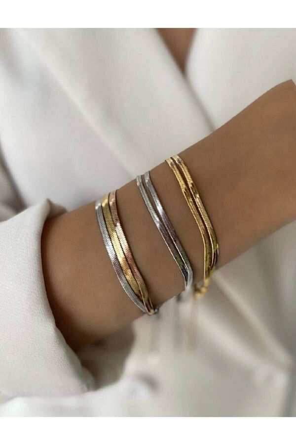 Cns Accessories-سوار فولاذي مكون من 3 قطع من السلسلة الإيطالية 1