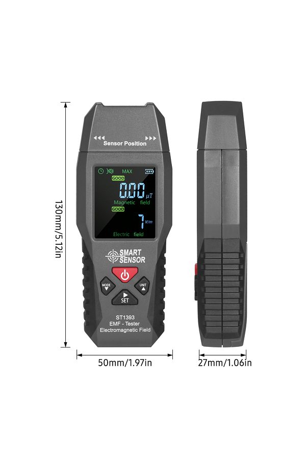Choice-A Smart Sensor St1393 Emf Meter Electromagnetic Field Emf Detector Handheld Digital Lcd Electromagn. 1