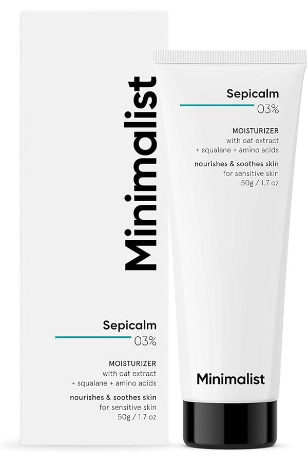 Minimalist-3% Sepicalm With Oats Face Moisturizer Cream for Sensitive Skin | Lightweight | Calming | Reduces Re 1
