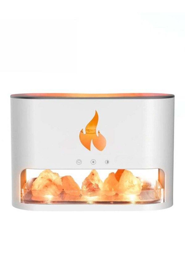 Denx-ناشر عطري بتأثير إضاءة اللهب على شكل أحجار ملح الهيمالايا 1