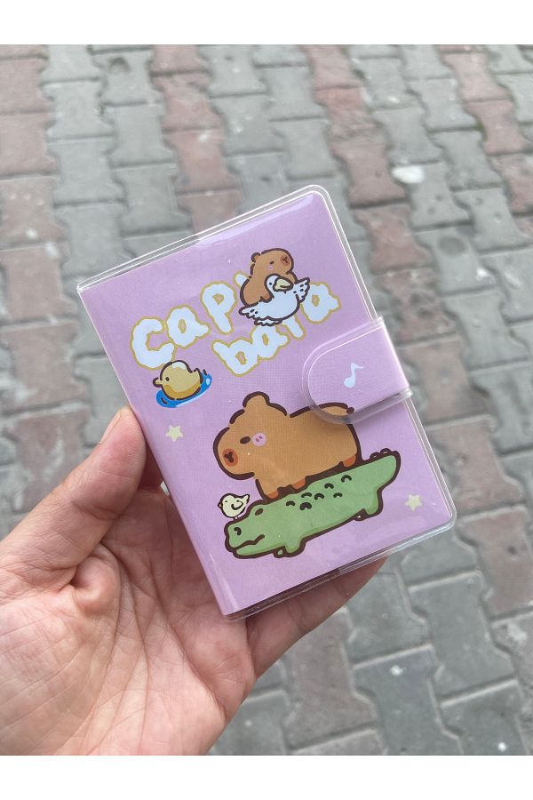synshop-Capybara Capybara Crocodile Notepad Hardcover with Velcro 1