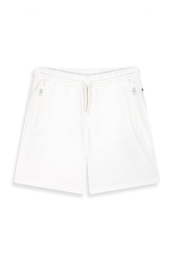 Ltb-Basic Regular Zippered Cream Shorts 1